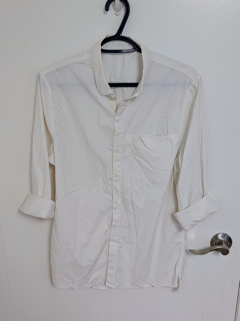 White Button-Up Shirt - Women's Medium